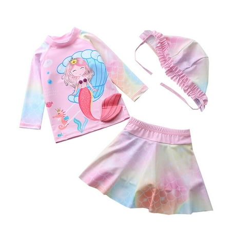 Baby/Toddler Girls Mermaid Swimsuit Rashguard Set Long Sleeve UPF 50+ CM25-14BT Size 3T
Baby/Toddler Girls Mermaid Swimsuit Rashguard Set Long Sleeve UPF 50+ CM25-14BT Size 3T