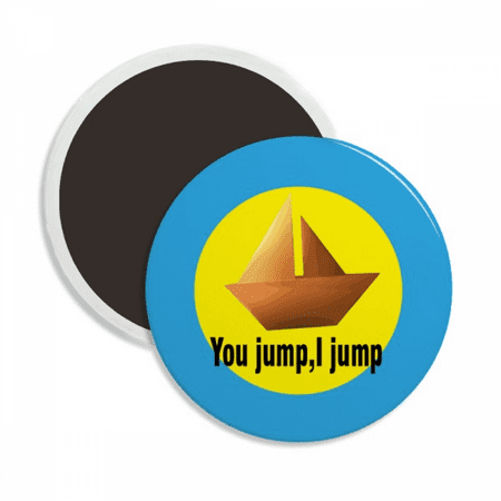 You Jump I Jump Titanic Art Deco Fashion Round Ceracs Fridge Magnet Keepsake Decoration