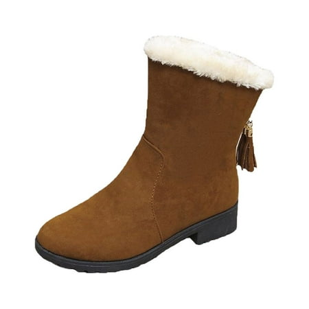 Valentine s Day Deals!2022 Juebong Women s Winter Suede Warm Round Toe With Flat Fleece Medium Tube Fringe Snow Boots
Valentine s Day Deals!2022 Juebong Women s Winter Suede Warm Round Toe With Flat Fleece Medium Tube Fringe Snow Boots