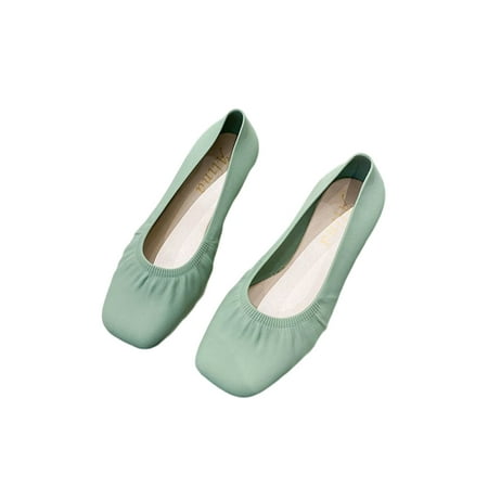 Lacyhop Ladies Casual Shoes Square Toe Pump Shoe Low Heel Pumps Walking Lightweight Block Heels Comfort Slip On Heeled Sandals Green 5.5
Lacyhop Ladies Casual Shoes Square Toe Pump Shoe Low Heel Pumps Walking Lightweight Block Heels Comfort Slip On Heeled Sandals Green 5.5