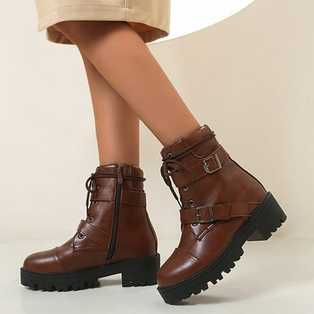 FZM Women shoes cowboy boots Fashion Up Boots Belt Buckle Winter Female Shoes Lace Boots Women s Short Soft Leather Women s Boots
FZM Women shoes cowboy boots Fashion Up Boots Belt Buckle Winter Female Shoes Lace Boots Women s Short Soft Leather Women s Boots