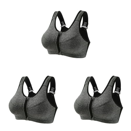 LSLJS 3PC Women s Zip Front Closure Sports Bras - Seamless Wirefree Post Zipper Padded Racerback Workout Gym Yoga Bras
LSLJS 3PC Women s Zip Front Closure Sports Bras - Seamless Wirefree Post Zipper Padded Racerback Workout Gym Yoga Bras