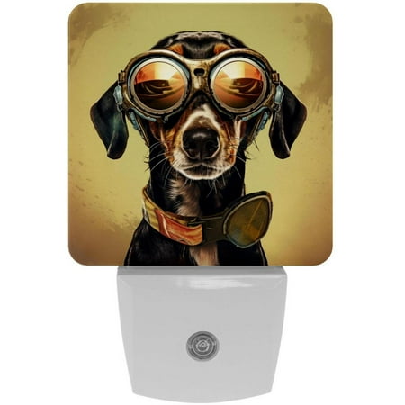 Dog LED Square Night Light - Small and Bright Square-shaped LED Night Light for Bedroom Bathroom and Hallway - Compact Plug-in Nightlight with Auto on/Off Sensor
Dog LED Square Night Light - Small and Bright Square-shaped LED Night Light for Bedroom Bathroom and Hallway - Compact Plug-in Nightlight with Auto on/Off Sensor