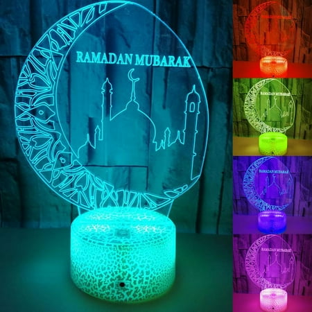 IMSHIE Eid Decorations Lights - Ramadan Decoration 3D Night Lights Moon Lamp Kids Night Light Mubarak 7 Colors LED Lamp for Home Eid Gifts
IMSHIE Eid Decorations Lights - Ramadan Decoration 3D Night Lights Moon Lamp Kids Night Light Mubarak 7 Colors LED Lamp for Home Eid Gifts