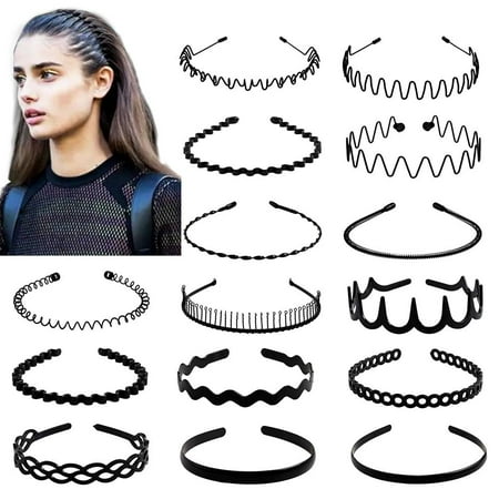 Pesonlook 15 Pcs Metal and Plastic Headband Set Multi-style Elastic Non-Slip Hair Band Hoop Headwear Spring Sports Headbands for Men s Hair Band Hoop Clips Black Wavy Simple Outdoors Unisex
Pesonlook 15 Pcs Metal and Plastic Headband Set Multi-style Elastic Non-Slip Hair Band Hoop Headwear Spring Sports Headbands for Men s Hair Band Hoop Clips Black Wavy Simple Outdoors Unisex