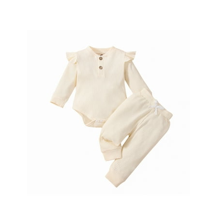 xingqing Newborn Baby Boy Girl Outfits Ribbed Sunshine Long Sleeve Romper Bodysuit Tops+Pants Unisex Fall Winter Clothes Brown 12-18 Months
xingqing Newborn Baby Boy Girl Outfits Ribbed Sunshine Long Sleeve Romper Bodysuit Tops+Pants Unisex Fall Winter Clothes Brown 12-18 Months