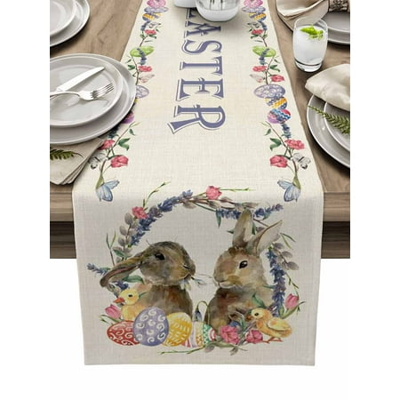 Easter Cute Rabbit Table Runner Gnome Rabbit Wedding Decor Anti-stain Rectangular Tablemat Easter Placemat Table Decoration
Easter Cute Rabbit Table Runner Gnome Rabbit Wedding Decor Anti-stain Rectangular Tablemat Easter Placemat Table Decoration
