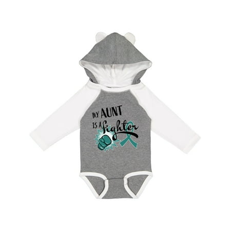 Inktastic Ovarian Cancer Awareness My Aunt s a Fighter Gift Baby Boy or Baby Girl Long Sleeve Bodysuit
Inktastic Ovarian Cancer Awareness My Aunt s a Fighter Gift Baby Boy or Baby Girl Long Sleeve Bodysuit