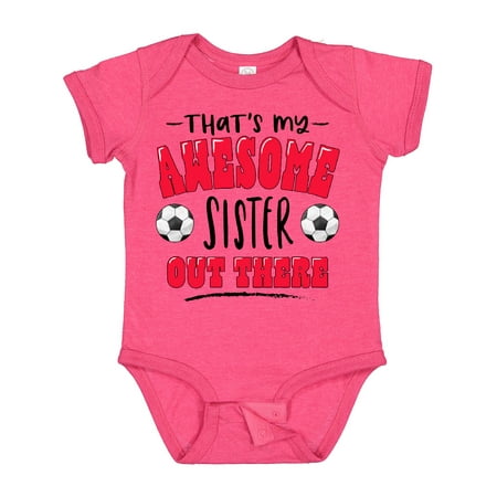 Inktastic That s My Awesome Sister out There with Soccer Balls Gift Baby Boy or Baby Girl Bodysuit
Inktastic That s My Awesome Sister out There with Soccer Balls Gift Baby Boy or Baby Girl Bodysuit
