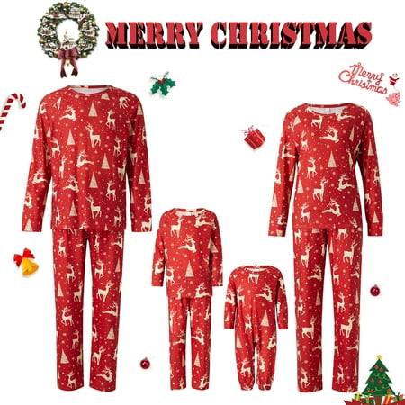 Christmas Family Matching Pajamas Sets Elk Print Sleepwear Xmas Holiday Loungewear Jammies Pjs for Adult Kids Baby
Christmas Family Matching Pajamas Sets Elk Print Sleepwear Xmas Holiday Loungewear Jammies Pjs for Adult Kids Baby