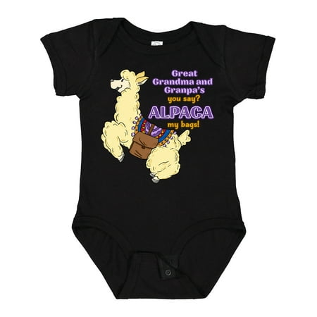Inktastic Cute Jumping Alpaca-Great Grandma and Grandpa s You Say ALPACA My Bags! Gift Baby Boy or Baby Girl Bodysuit
Inktastic Cute Jumping Alpaca-Great Grandma and Grandpa s You Say ALPACA My Bags! Gift Baby Boy or Baby Girl Bodysuit
