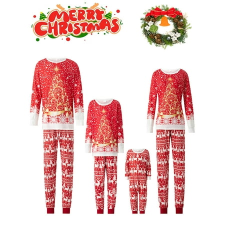 Licupiee Family Christmas Pjs Matching Sets Gorgeous Tree Print Long Sleeve Tops+Elk Pants Set for Kids Adults Baby
Licupiee Family Christmas Pjs Matching Sets Gorgeous Tree Print Long Sleeve Tops+Elk Pants Set for Kids Adults Baby