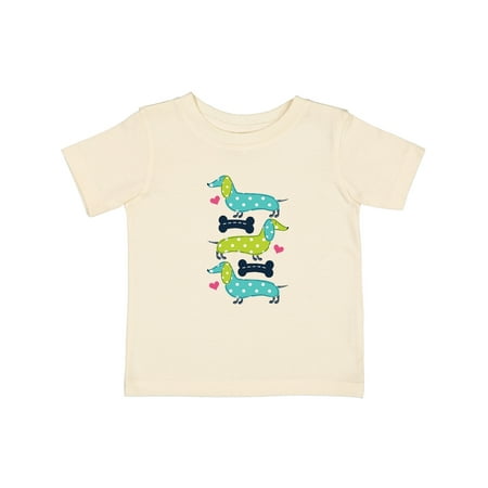 Inktastic Dachshund Dog Lover Polka Dot Puppies Gift Baby Girl T-Shirt