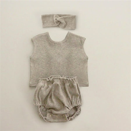 nsendm Newborn Infant Baby Girls Boys Summer Autumn Solid Cotton Sleeveless Short Pants Tshirt Shorts Headbands Set 3 Month Childrenscostume Khaki 18-24 Months
nsendm Newborn Infant Baby Girls Boys Summer Autumn Solid Cotton Sleeveless Short Pants Tshirt Shorts Headbands Set 3 Month Childrenscostume Khaki 18-24 Months