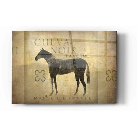 Epic Art Cheval Noir v4 by Ryan Fowler Acrylic Glass Wall Art 16 x24