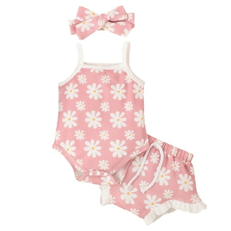Baby Girls Outfit Sets Sleeveless Floral Prints Tops Shorts Romper Bodysuit Headbands
Baby Girls Outfit Sets Sleeveless Floral Prints Tops Shorts Romper Bodysuit Headbands
