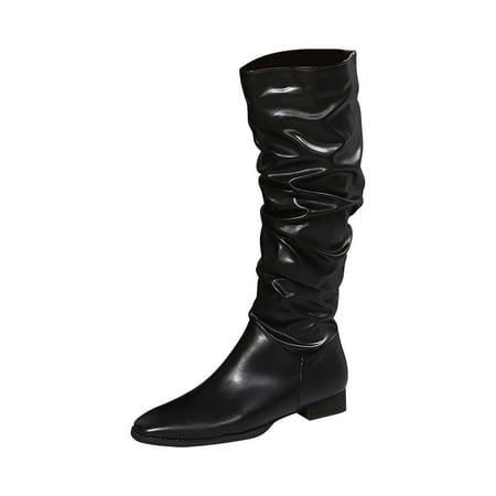 KBKYBUYZ Autumn And Winter New European And American Pointed Low Heel Pleated Boots Western Boots Knight Boots
KBKYBUYZ Autumn And Winter New European And American Pointed Low Heel Pleated Boots Western Boots Knight Boots