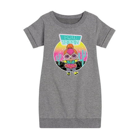 Lol Surprise! - Neon Qt Road Trippin - Toddler And Youth Girls Fleece Dress