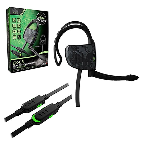 Gioteck EX03 Wired Gaming Headset with Microphone for Xbox 360, Black