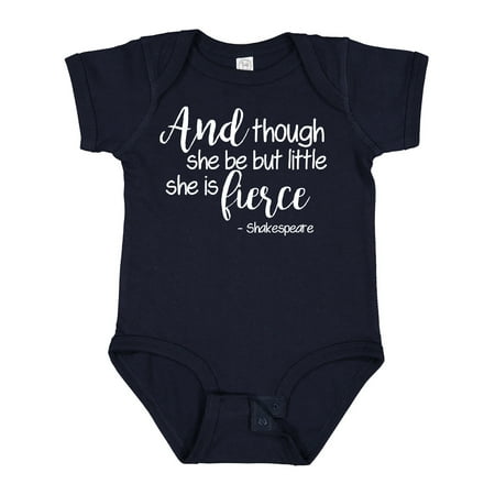 Inktastic Though She Be but Little She is Fierce Quote Shakespeare Gift Baby Girl Bodysuit
Inktastic Though She Be but Little She is Fierce Quote Shakespeare Gift Baby Girl Bodysuit