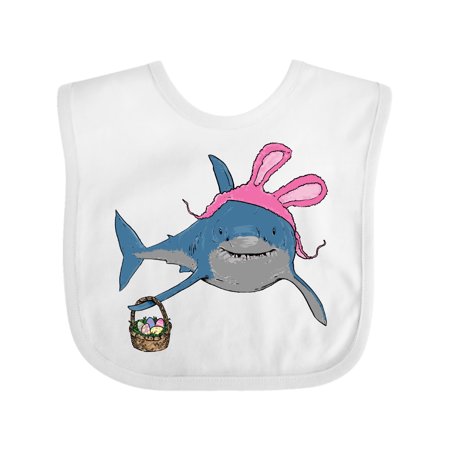 Inktastic Easter Bunny Shark Hunt Gift Baby Boy or Baby Girl Bib
