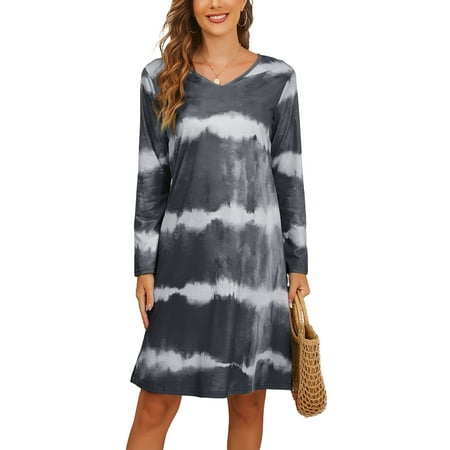 Colisha Women Casual Sleep Dress Stripe Tie Dye Print Tunic Shirt Dress Pajamas Nightgown Nightshirt
Colisha Women Casual Sleep Dress Stripe Tie Dye Print Tunic Shirt Dress Pajamas Nightgown Nightshirt