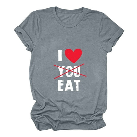 Womens Tops Oversized T Shirts for Women Women s Valentine s Day Love Printed Leisure Short Sleeve Crew Neck Shirt Backless Top White Crop Top on Sale Clearance Gray 2XL
Womens Tops Oversized T Shirts for Women Women s Valentine s Day Love Printed Leisure Short Sleeve Crew Neck Shirt Backless Top White Crop Top on Sale Clearance Gray 2XL