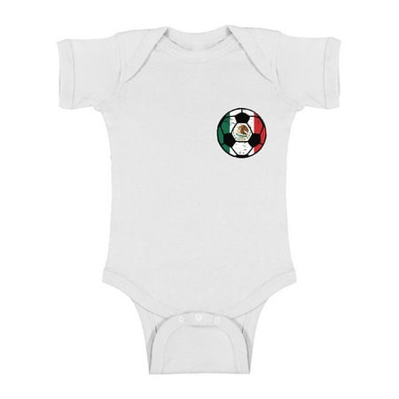 Awkward Styles Mexico Baby Bodysuit Short Sleeve Mexican Soccer 2018 One Piece