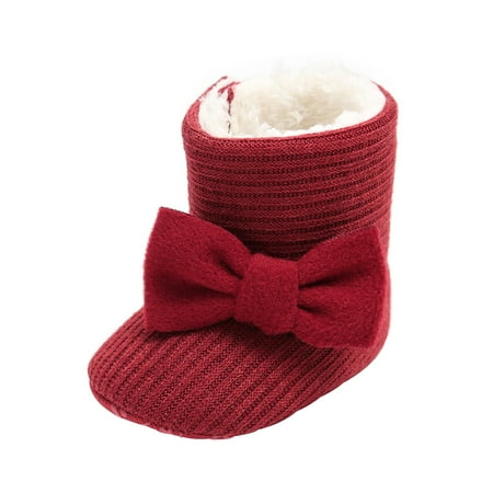 QWERTYU Newborn Infant Girls Boy Bowknot Boots Baby Toddler Winter Fleece Lined First Walkers Shoes Non-Slip Slippers 0-18M 3
QWERTYU Newborn Infant Girls Boy Bowknot Boots Baby Toddler Winter Fleece Lined First Walkers Shoes Non-Slip Slippers 0-18M 3