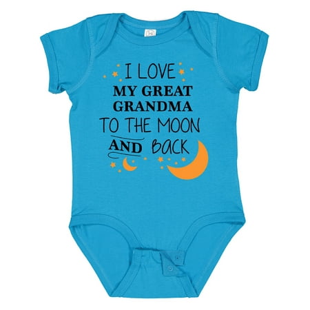 Inktastic I Love My Great Grandma to the Moon and Back Gift Baby Boy or Baby Girl Bodysuit
Inktastic I Love My Great Grandma to the Moon and Back Gift Baby Boy or Baby Girl Bodysuit
