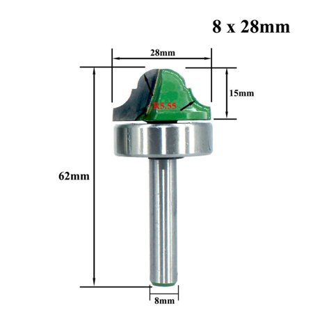 1PC 8mm Shank Bearing Shank Double Roman Ogee Edging Router Bit Milling Cutter
1PC 8mm Shank Bearing Shank Double Roman Ogee Edging Router Bit Milling Cutter