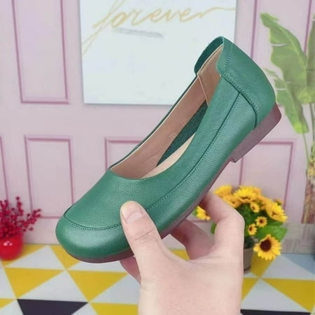 Cathalem Casual Dress Shoes for Women Leopard Womens Shoes Retro Fashion Shoes Soft Sole Flat Solid Color Work Shoes Single Shoes Shoes Green 6.5
Cathalem Casual Dress Shoes for Women Leopard Womens Shoes Retro Fashion Shoes Soft Sole Flat Solid Color Work Shoes Single Shoes Shoes Green 6.5
