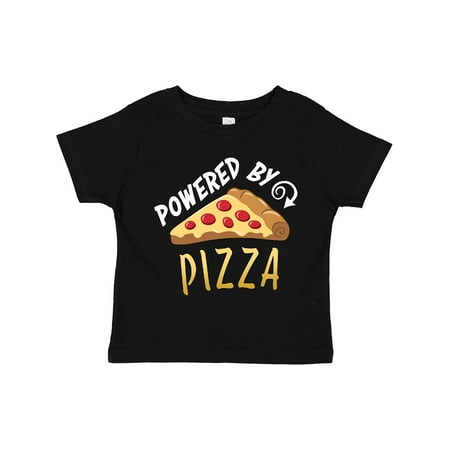 Inktastic Powered by Pizza Gift Toddler Boy or Toddler Girl T-Shirt