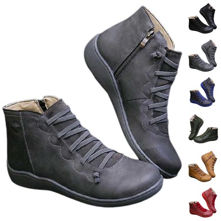 Women Flat Wedge Heel Ankle Boots Winter Warm Zip Up Booties Casual Shoes Size
Women Flat Wedge Heel Ankle Boots Winter Warm Zip Up Booties Casual Shoes Size