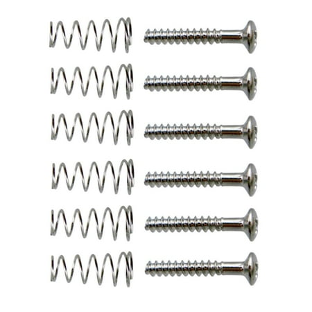 Pack of 6 Guitar Pickup Screws with Springs for Electric Guitar Accessory 0.11 Black
Pack of 6 Guitar Pickup Screws with Springs for Electric Guitar Accessory 0.11 Black