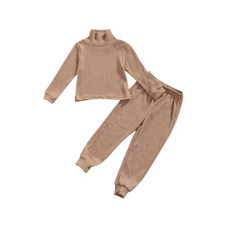 Listenwind Toddler Boys Girls Fall Winter Outfits Long Sleeve Solid Color Turtleneck Sweater+Trousers Pants 2pcs Set for Kids
Listenwind Toddler Boys Girls Fall Winter Outfits Long Sleeve Solid Color Turtleneck Sweater+Trousers Pants 2pcs Set for Kids