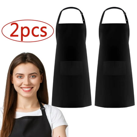 Aprons Bib Apron with Pockets Cooking Kitchen Aprons for BBQ Drawing Black-2Pcs
Aprons Bib Apron with Pockets Cooking Kitchen Aprons for BBQ Drawing Black-2Pcs