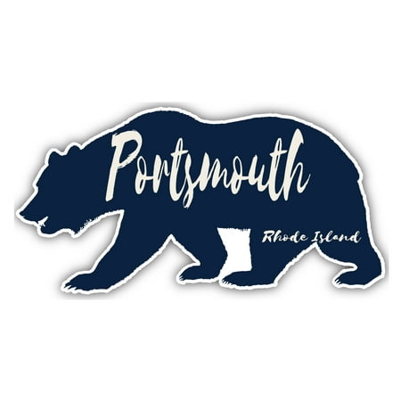 Portsmouth Rhode Island Souvenir 3x1.5-Inch Fridge Magnet Bear Design