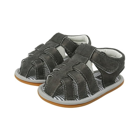 WenaZao Toddler Boys Summer Sandals Hollow-Out Nonslip Open-Toe Sandals