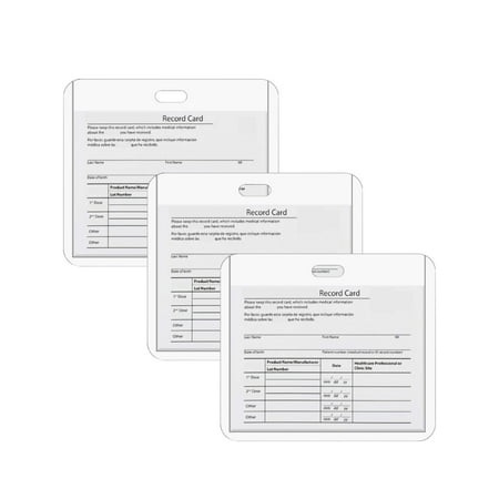 wendunide tools Health Card Protective Card Case Waterproof Soft Card Case 4x3inches A