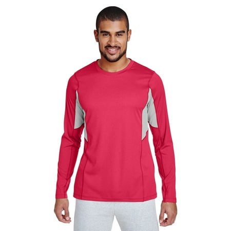Team 365 TT14 Men's Excel Performance Warm-up - Sp Red Heather - X-Large