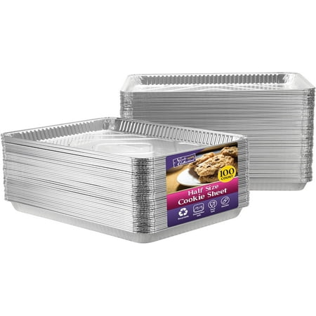 Aluminum Pans Half Size Cookie Sheet 100 Count Durable Nonstick Baking 17.75 X 12.75
Aluminum Pans Half Size Cookie Sheet 100 Count Durable Nonstick Baking 17.75 X 12.75