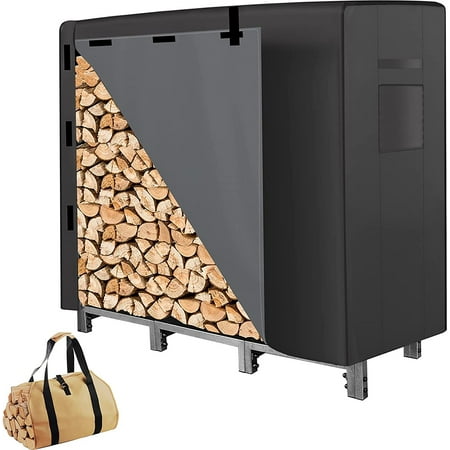 4ft Firewood Rack Outdoor With Cover & Carry Bag Heavy Duty Fire Wood Holder Outdoors With Waterproof Cover Strong Log Racks For Firewood Stand Rack For Fireplace Fire Pits Wood Storage Holder 
4ft Firewood Rack Outdoor With Cover & Carry Bag Heavy Duty Fire Wood Holder Outdoors With Waterproof Cover Strong Log Racks For Firewood Stand Rack For Fireplace Fire Pits Wood Storage Holder