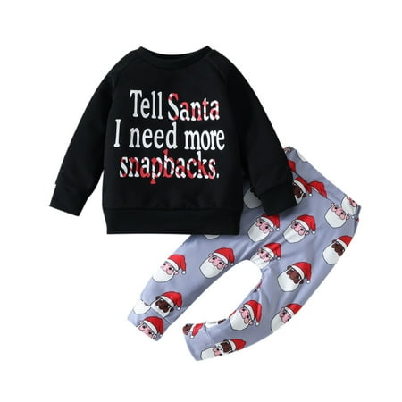 Generic Toddler Boys Girls Christmas Letters Prints Clothes Set Sweatershirts Tees Pullover Shirts Tops Prints Pants Outfit Set Autumn Winter Clothes for Holiday Party Christmas(2-3 Years Black)
Generic Toddler Boys Girls Christmas Letters Prints Clothes Set Sweatershirts Tees Pullover Shirts Tops Prints Pants Outfit Set Autumn Winter Clothes for Holiday Party Christmas(2-3 Years Black)