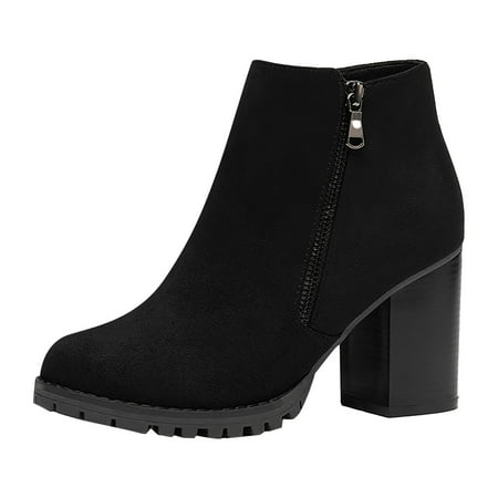 nsendm Female Shoes Adult Womens Booties and Boots Low Heel Women s Shoes with Increased Fashion Short Boots Thick Heels Round Tan Boots for Women Black 7.5
nsendm Female Shoes Adult Womens Booties and Boots Low Heel Women s Shoes with Increased Fashion Short Boots Thick Heels Round Tan Boots for Women Black 7.5