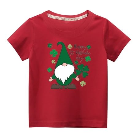 HBYJLZYG Toddler Shirts Children Girls Boys Crewneck Paddy s Day Tee Graphic Print Cotton Short Sleeve Tops 3-10 Years
HBYJLZYG Toddler Shirts Children Girls Boys Crewneck Paddy s Day Tee Graphic Print Cotton Short Sleeve Tops 3-10 Years