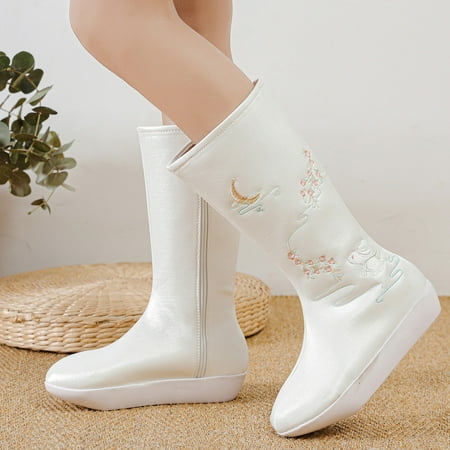 TALKVE Women Boots Fashion Boots Inner High Heel Old Cloth Shoes National Style Bare Embroidered Boots
TALKVE Women Boots Fashion Boots Inner High Heel Old Cloth Shoes National Style Bare Embroidered Boots