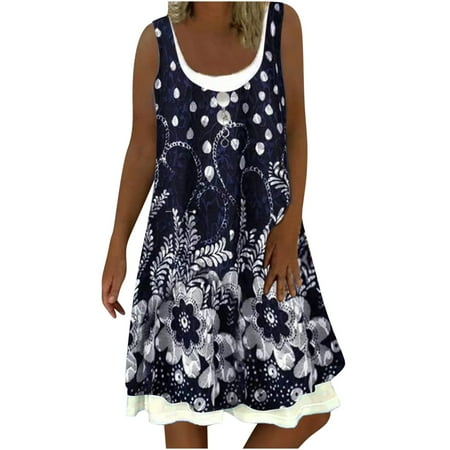 Red Dresses for Women Valentines Dress for Women Women s O-Neck Printing Loose Fit Casual Fashion Fake Two Lay Sleeveless Dress Summer Savings Prom Dresses for Women Womens Dress Pants Black XL
Red Dresses for Women Valentines Dress for Women Women s O-Neck Printing Loose Fit Casual Fashion Fake Two Lay Sleeveless Dress Summer Savings Prom Dresses for Women Womens Dress Pants Black XL