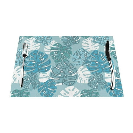 ZNDUO Placemats 6 PCS Heat Resistant Stain Resistant Woven PVC Insulation Placemats Durable Washable Elegant Table Mats for Dining-Abstract Leaf Texture 18 x12
ZNDUO Placemats 6 PCS Heat Resistant Stain Resistant Woven PVC Insulation Placemats Durable Washable Elegant Table Mats for Dining-Abstract Leaf Texture 18 x12