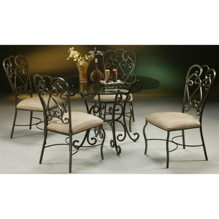 5 Pc Magnolia Round Dining Table & Chairs Set